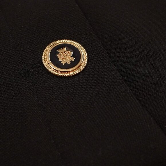 Zara Classic Black Mini Skirt w/ Gold Buttons - M - EUC - Picture 7 of 7